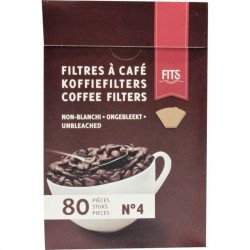 PAQUET DE 80 FILTRES À CAFÉ N°4 FITS