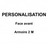 PERSONNALISATION FACE AVANT ARMOIRE BASSE 2M