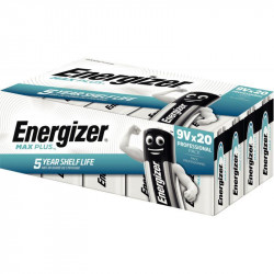 PILE 9V  LR61  PQT20  ENERGIZER MAX PLUS ALACALINE QUI DURE LE PLUS LONGTEMPS