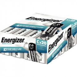 PILES C LR14 1,5V PQT20  ENERGIZER MAX PLUS ALACALINE QUI DURE LE PLUS LONGTEMPS