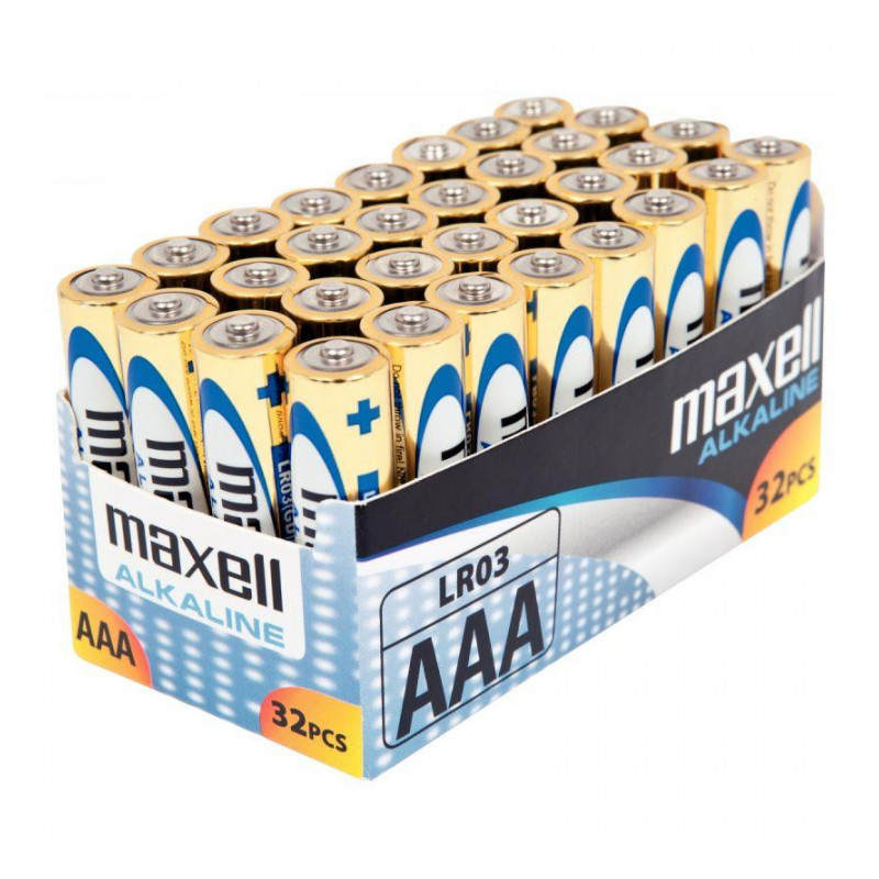 PILES LR03 AAA 1.5V BTE32 ALCALINE  MAXELL TOP PRIX