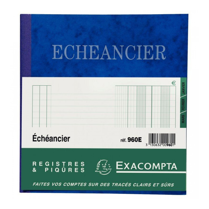 PIQURE ECHEANCIER 72P 21X19 CM 960E