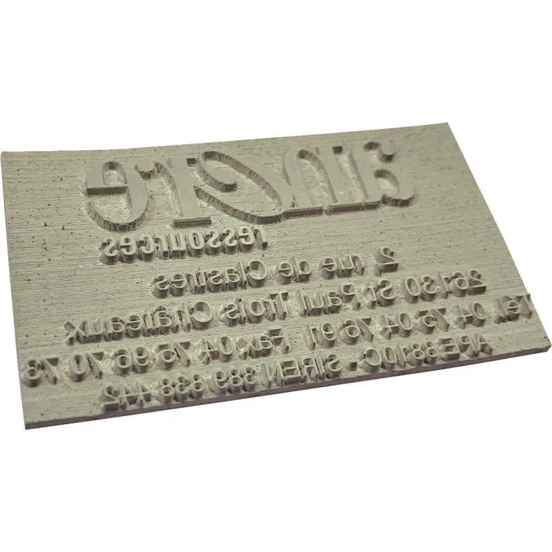 PLAQUE EN CAOUTCHOUC SANS CADRE 1 LIGNE