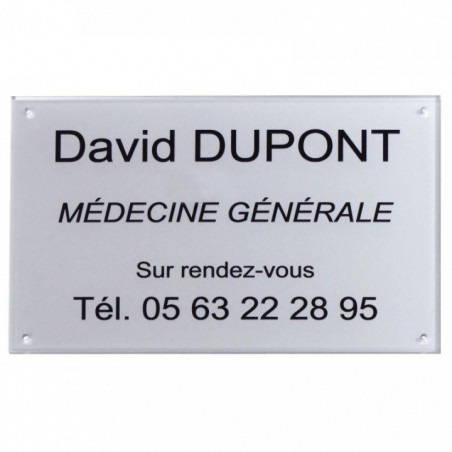 PLAQUE PLEXI À VISSER 100 CM2