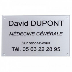 PLAQUE PLEXI À VISSER 12 CM2