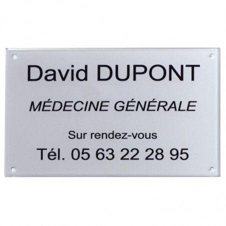 PLAQUE PLEXI À VISSER 1800 CM2