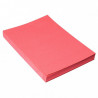 PLAT COUVERTURE GRAIN CUIR A4 ROUGE *PQT 100* 8011162