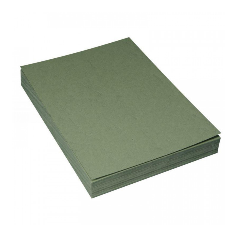 PLAT COUVERTURE GRAIN CUIR A4 VERT *PQT 100* 8011186