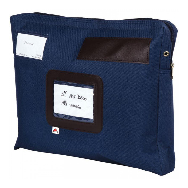 POCHETTE COURRIER SOUFFLET BLEU 30x42x5 ALBA POCSOU B