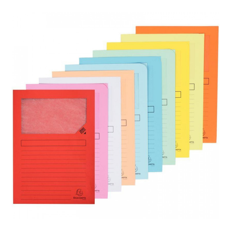 POCHETTES ASSORTIES PQT 10 FAB FRANCE COIN PAPIER SUPER 160G