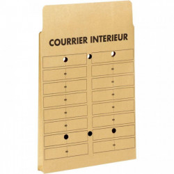 POCHETTES **PQT50* KRAFT COURRIER INTÉRIEUR 3 SOUFFLETS 260X330 120G/M²