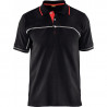 POLO BICOLORE NOIR/ROUGE TAILLE 2XL