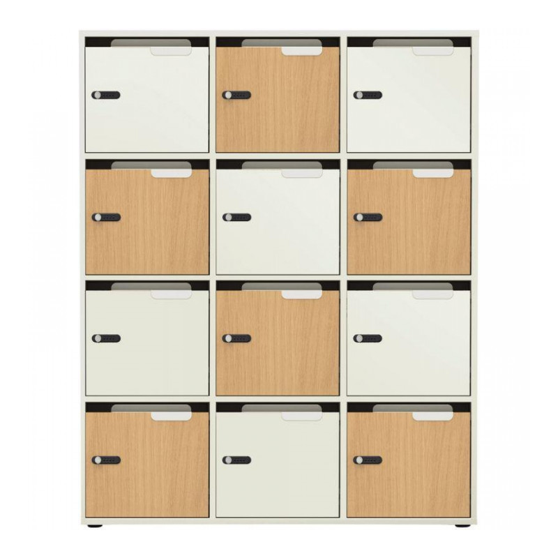 PORTE MÉLAMINÉE AVEC FENTE COURRIER 1 CASE FAB FR POUR MEUBLE DE RANGEMENT MELAMINE BLANC GAR 5ANS