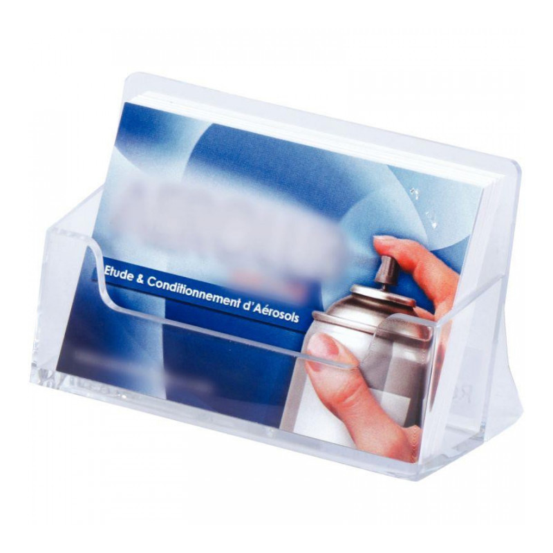 PORTE TRANSPARENT CARTES DE VISITE 1 CASE