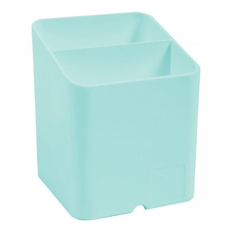 POT A CRAYON CUBE VERT PASTEL