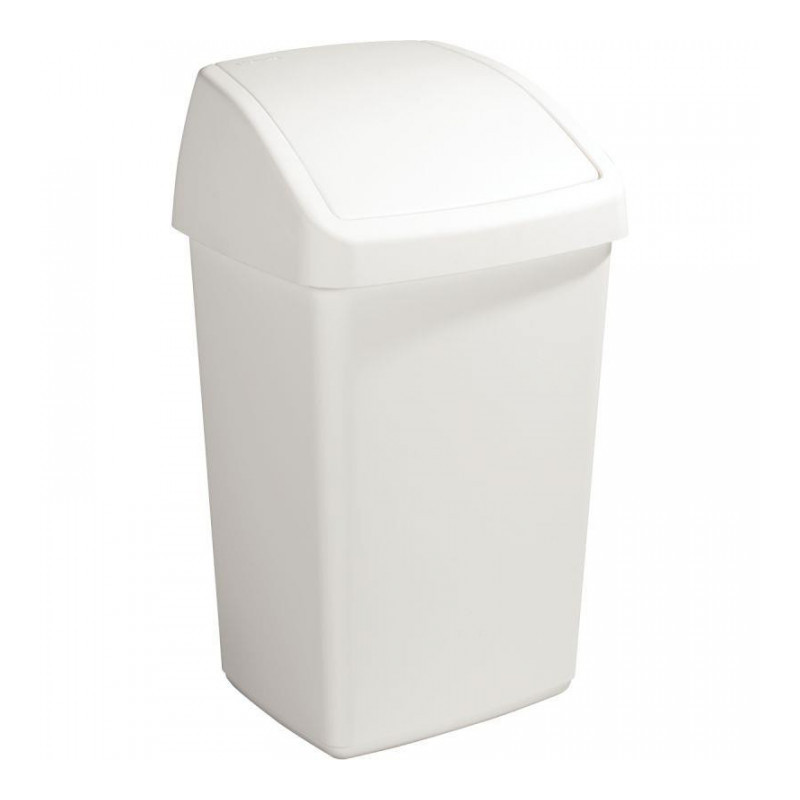 POUBELLE PLASTIQUE COUVERCLE À BASCULE 50 LITRES 39.5X34.5X66.5