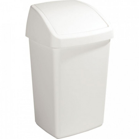 POUBELLE PLASTIQUE COUVERCLE À BASCULE 50 LITRES 39.5X34.5X66.5