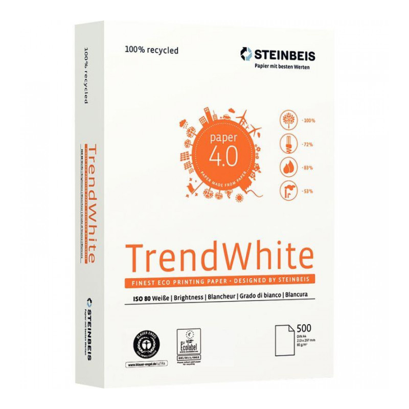 RAMETTE DE 500 FEUILLES A3 80G BLANC TREND WHITE