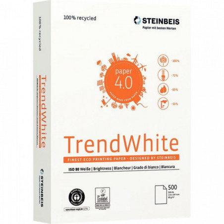 RAMETTE DE 500 FEUILLES A3 80G BLANC TREND WHITE