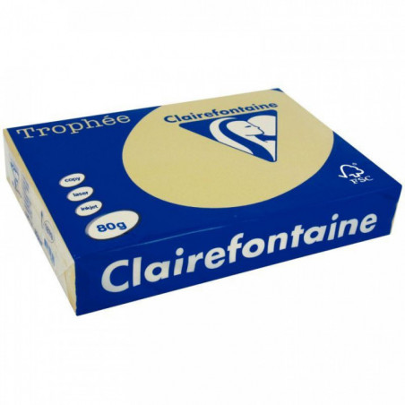 RAMETTE DE 500 FEUILLES DE PAPIER 80G DE FORMAT A3 CARAMEL TROPHEE CLAIREFONTAIN