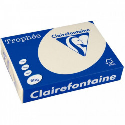 RAMETTE DE 500 FEUILLES DE PAPIER 80G DE FORMAT A3 IVOIRE TROPHEE CLAIREFONTAINE