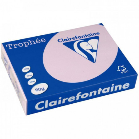 RAMETTE DE 500 FEUILLES DE PAPIER 80G DE FORMAT A3 LILAS TROPHEE CLAIREFONTAINE