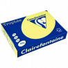 RAMETTE DE 500 FEUILLES DE PAPIER 80G DE FORMAT A4 JAUNE FLUO TROPHEE CLAIREFONT