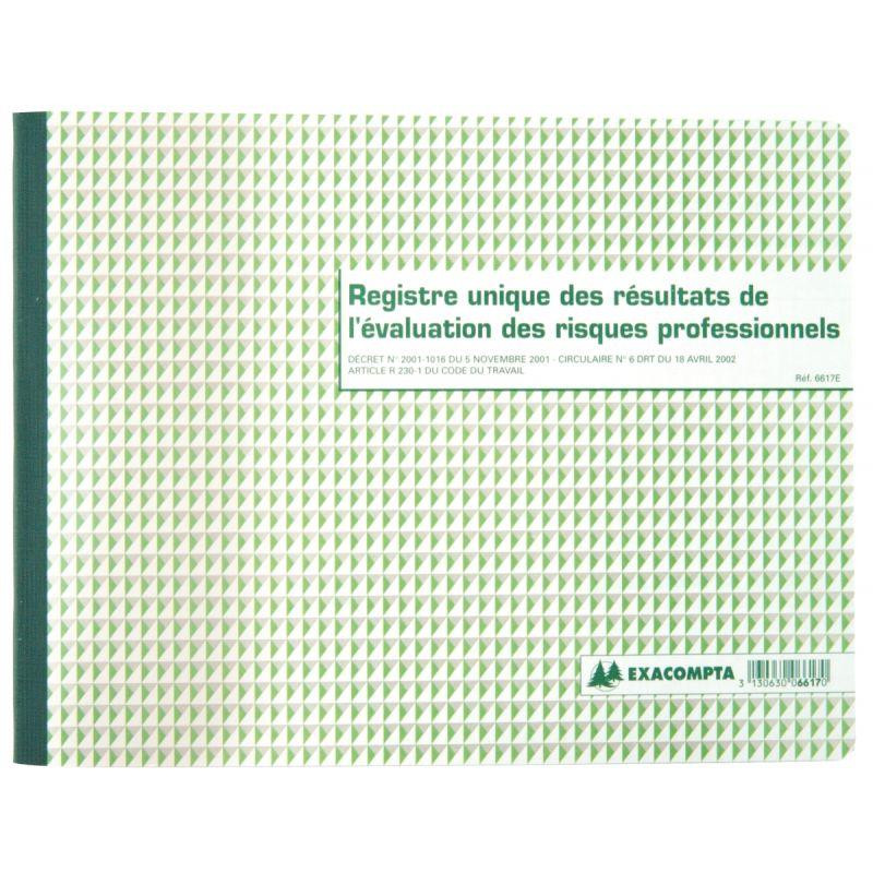 REGISTRE UNIQUE DES RÉSULTATS DE L'ÉVALUATION DES RISQUES PROFESSIONNELS