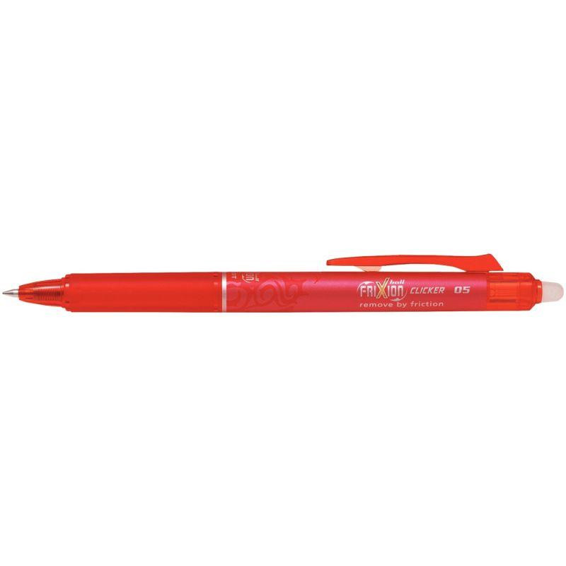 ROLLER FRIXION CLICKER POINTE FINE ROUGE