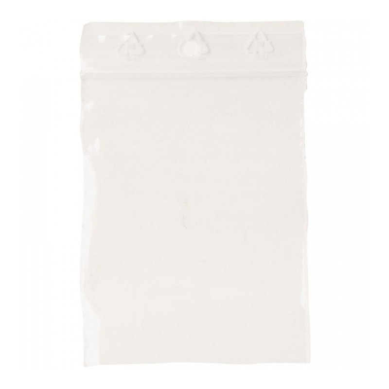 SACS PLASTIQUE A FERMETURE RAPIDE 60x80mm *PQT 1000*