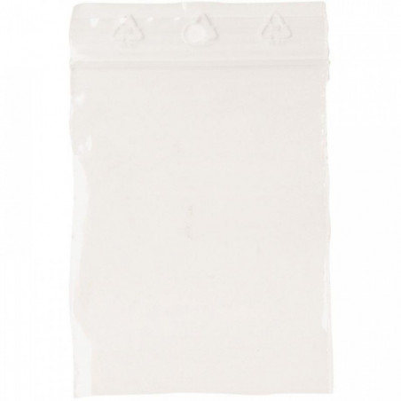 SACS PLASTIQUE A FERMETURE RAPIDE 60x80mm *PQT 1000*