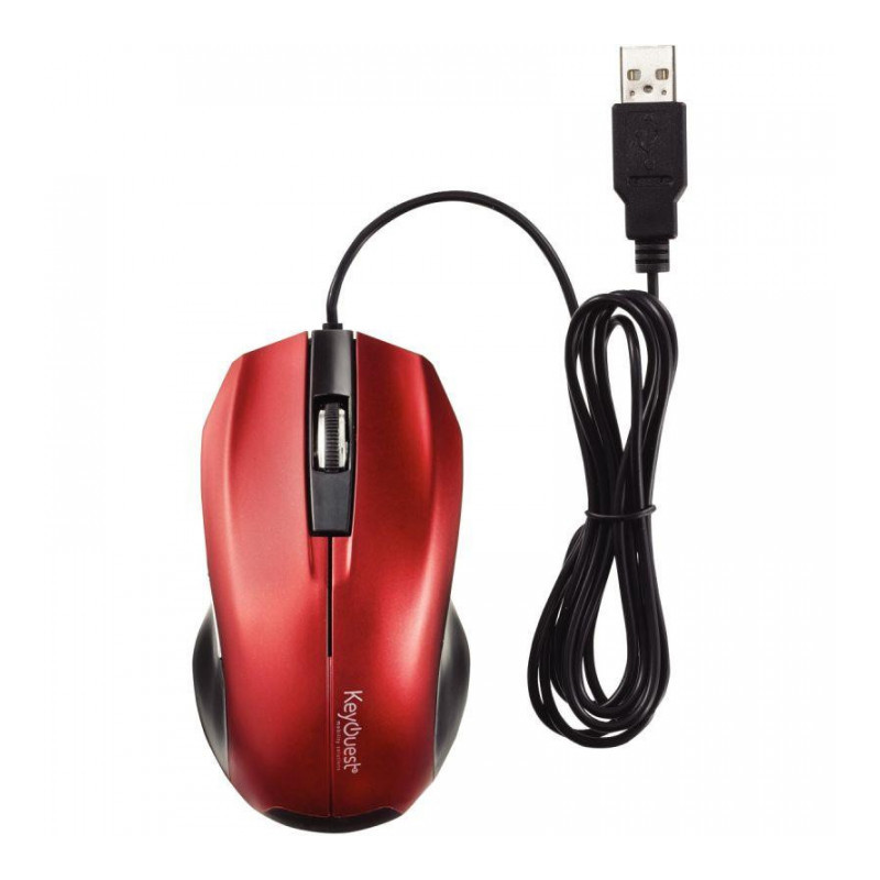 SOURIS OPTIQUE FILAIRE ROUGE