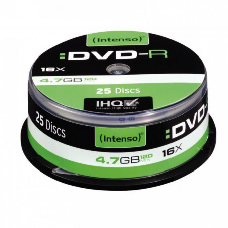 SPINDLE DE 25  DVD-R INTENSO 4,7 GO