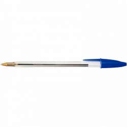 STYLO BIC CRISTAL *BLEU*  BILLE POINTE MOYENNE FAB FRANCE