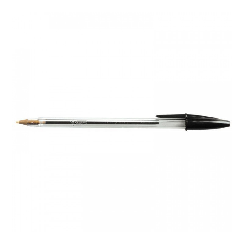 STYLO BIC CRISTAL* NOIR* BILLE POINTE MOYENNE FAB FRANCE