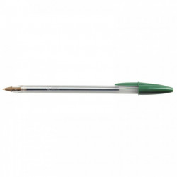 STYLO BIC CRISTAL *VERT* BILLE  POINTE MOYENNE  FAB FRANCE