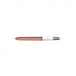 STYLO BILLE BIC 4 COULEURS SHINE ROSE DORÉ