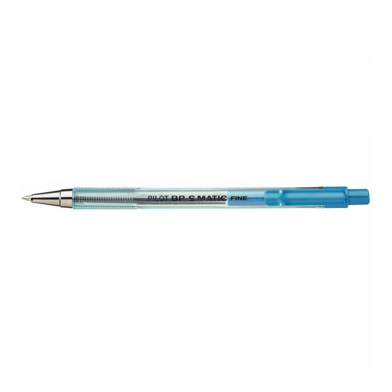 STYLO BLEU BILLE BPS MATIC RÉTRACTABLE POINTE FINE