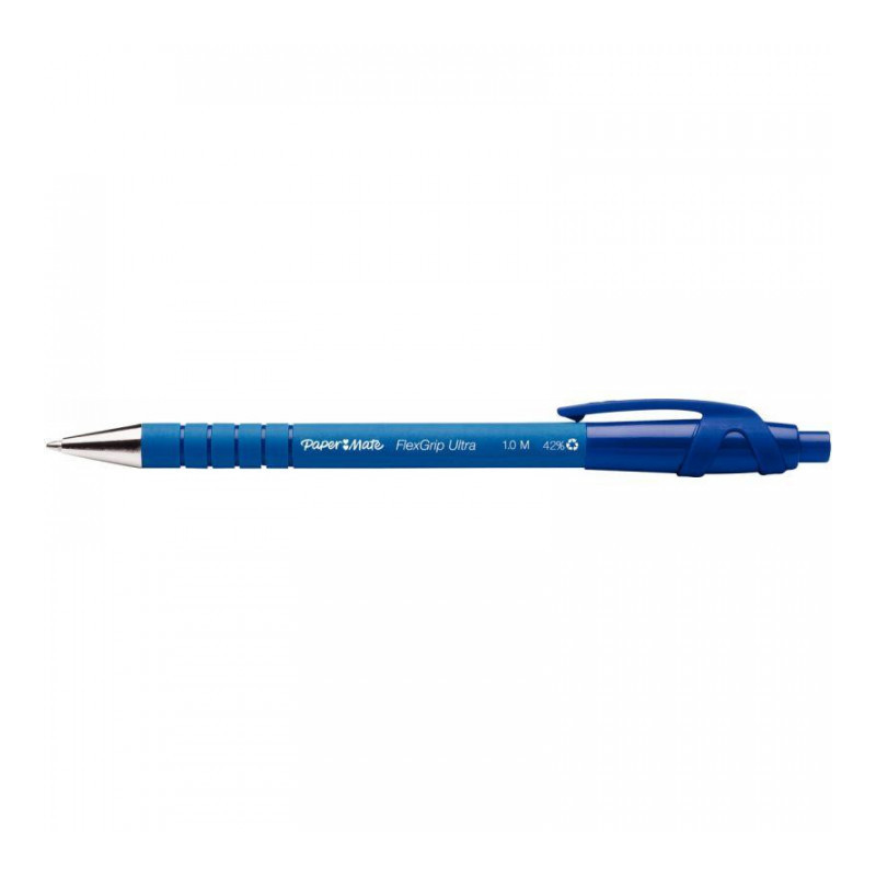 STYLO BLEU BILLE FLEXGRIP RÉTRACTABLE POINTE MOYENNE PAPERMATE S0190433