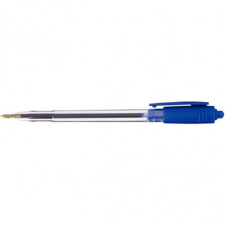 STYLO BLEU BILLE RÉTRACTABLE WIZ POINTE MOYENNE 1MM