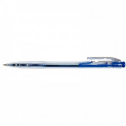 STYLO BLEU CORPS TRANSPARENT RÉTRACTABLE 0.7mm economique