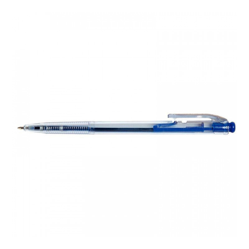 STYLO BLEU CORPS TRANSPARENT RÉTRACTABLE 0.7mm economique