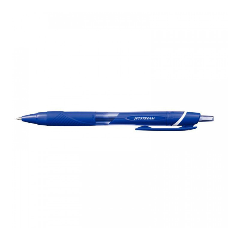 STYLO BLEU JETSTREAM RETRACTABLE  SECHAGE INSTANTANE IDEAL GAUCHER UNIBALL S