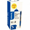 STYLO BLEU ROLLER GEL G2 0,7MM RETRACT VALUE PACK 16+4 GRATUITS 3131910516460