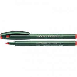 STYLO FEUTRE pointe moyenne TOPWRITER 157 ROUGE  ne seche pas ouvert SCHNEIDE 1