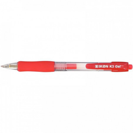 STYLO GEL RETRACTABLE 0,7 MM ROUGE K3-02