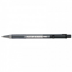 STYLO NOIR BILLE BPS MATIC RÉTRACTABLE POINTE FINE