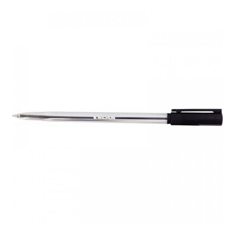 STYLO NOIR BILLE MICRON POINTE MOYENNE 1MM