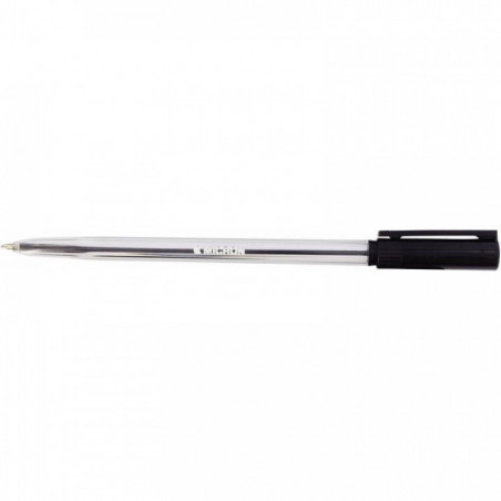 STYLO NOIR BILLE MICRON POINTE MOYENNE 1MM