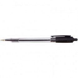 STYLO NOIR BILLE RÉTRACTABLE WIZ POINTE MOYENNE 1MM